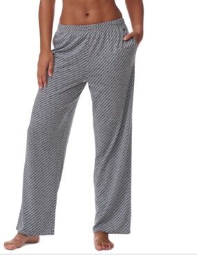Tommy Hilfiger Women's Elastic-Waist Pajama Pants - Diagonal Tommy Hilfiger